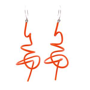 Samuel Coraux Giz Earrings - Orange Gloss