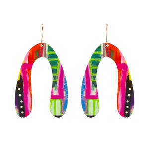 Earrings: Riley Burnett Spring Collioure Autumn Jazz Reversible Earrings