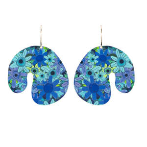 Earrings: Riley Burnett Spring Zorah Turquoise Meadow Reversible Earrings