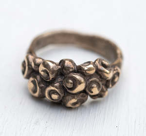 Pesci Che Volano Frida Bronze Ring - Size Medium