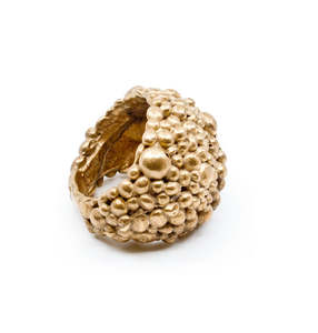 Rings: Pesci Che Volane Bronze Bolle Ring - Size Large