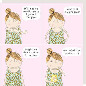 Stationary: Rosie Made A Thing No Progress - Humour Card
