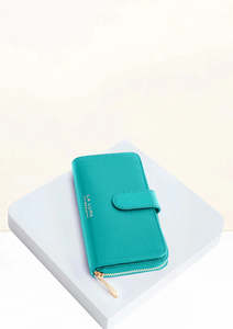 Wallets: Last Chance - La Lupa Roma Eva Wallet - Turquoise