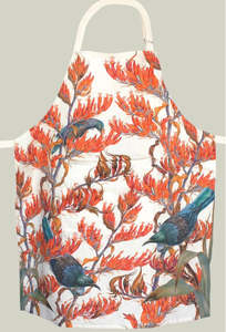 Aprons: Sue Wickison Design 100% Linen Apron - Tui & Flax