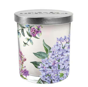 Candles: Michel Design Works French Lilac Decorative Glass Candle