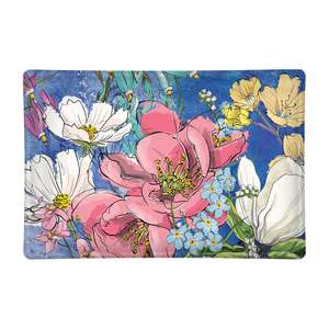 Michel Design Works Magnolia Rectangular Glass Soap Dish