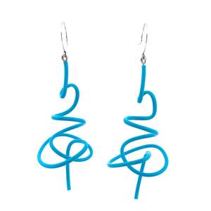 Samuel Coraux: Samuel Coraux Giz Earrings - Turquoise Gloss
