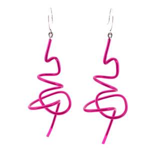 Samuel Coraux: Samuel Coraux Giz Earrings - Fuchsia Fce