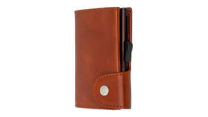 C-Secure RFID X Large Wallet Vegetable Tanned Macchiato