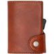C-Secure Single Coin Wallet Vegetable Tanned Macchiato