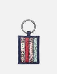 Yoshi Jane Austen Bookworm Appliqued Leather Navy Keyring - YKR LBR JA 6