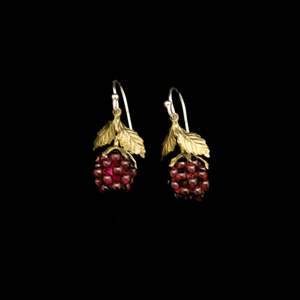 Michael Michaud: Michael Michaud Raspberry Drop With Garnets - 4088BZGN Red