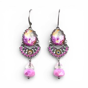Earrings: Melizi Lorea Crystal Handmade Earrings