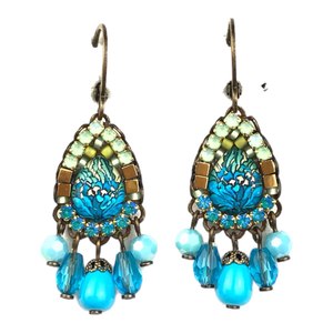 Earrings: Melizi Corsica Crystal Handmade Earrings