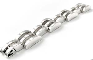 Bracelets: Silver Bracelet - 3x23 Design Link