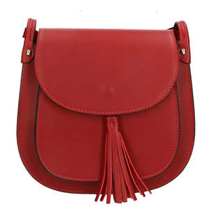 Handbags: Last Chance - La Lupa Roma Cassia Crossbody/Shoulder Bag -- Red