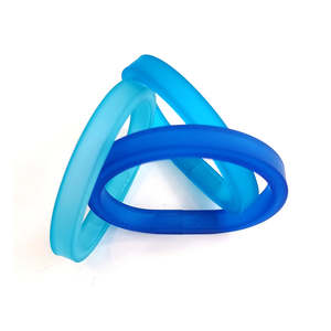 ALEX+SVET Drim Trio Of Hand-Tinted Rubber Bracelets