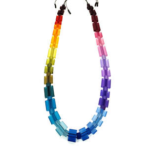 Jewellery: ALEX+SVET Yalta Multi-Coloured| Rubber Necklace - Rainbow