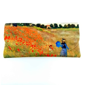 Glass Cases: Poppyfield 1873 - Monet Velour Glasses Case With Microfiber Lining