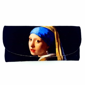 Glass Cases: Girl With A Pearl Earring 1665 - Vermeer Velour Glasses Case With Microfiber Lining