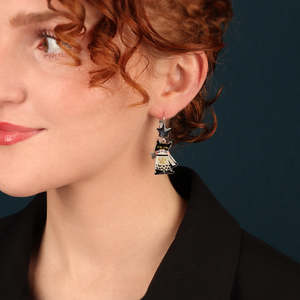 Earrings: Taratata Bijoux Super Miaou Leverback Earrings - T26-02710-102