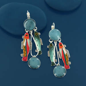 Taratata Bijoux Fish (Blue) Leverback Earrings - E26-12782-10M