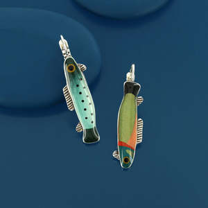 Taratata Bijoux Fish (Blue) Leverback Earrings - E26-12777-10M