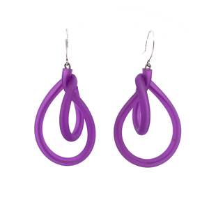 Samuel Coraux NY Earrings - Violet Transparent