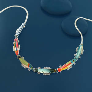 Taratata Bijoux Fish (Blue) Adjustable Necklace - E26-12122-10M