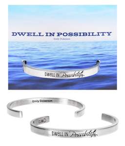Bracelets: Whitney Howard Designs - Dwell in Possibility Emily Dickinson Quotable Cuff Bracelet