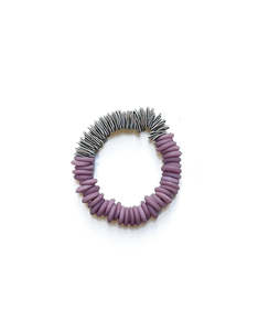 Bracelets: Jolly Venezia Zero B1 Small Glass Steel Loop Bracelet In Purple