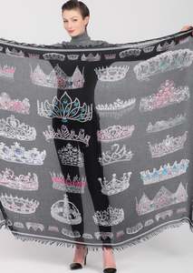 50% off Sale - Love's Pure Light Scarf D-208 We Crown You With Many Crowns - 24 Crowns!