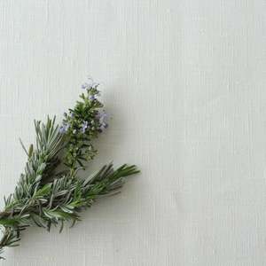 All Oilcloth: Wipeable Linen Vintage White