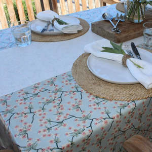 All Oilcloth: Amalie Light Blue