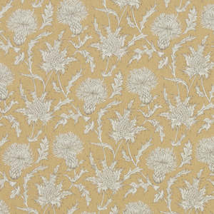 All Oilcloth: Thistle Dusty Yellow