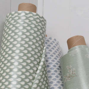 Geometric: Teardrops Forest Green