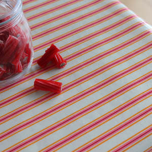 All Oilcloth: Candy Stripe - Pink