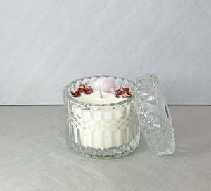 Crystal Candles: Rose Quartz Boudoir Candle | Love