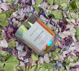 Crystal Candles: Moonstone Dream Crystal Candle