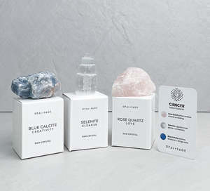 Raw Boxed Crystals: Cancer Zodiac Crystal Set