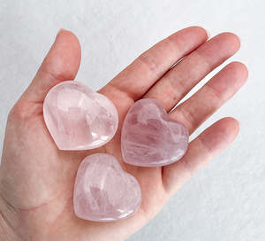 Rose Quartz Mini Heart | Love