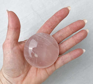 Rose Quartz: Rose Quartz Palm Stones | Love