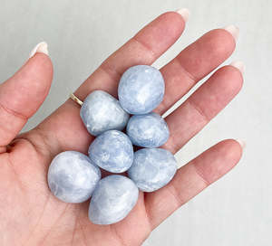 Tumbled Crystals: Blue Calcite Tumble | Creativity