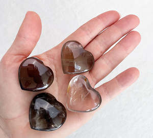 Smoky Quartz Mini Heart | Grounding