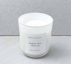 Aura Candles: Sweetpea Vanilla Candle