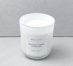 Aura Candles: Smoked Amber Lavender Candle