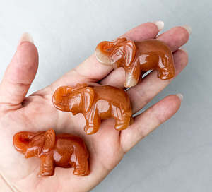 Crystals: Orange Quartz Elephant | Confidence