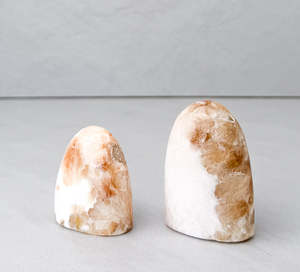 Scolecite with Stilbite Freeforms | Peace