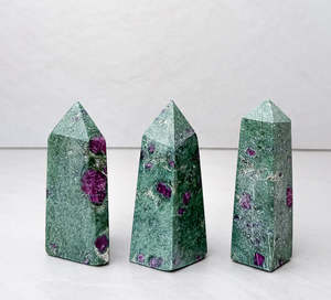 Crystals: Fuchsite and Ruby Towers | Vitality