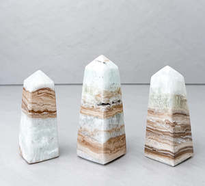 Caribbean Blue Calcite Tower | Awakening